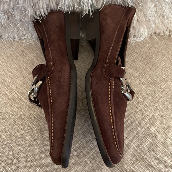 Luca Grossi  per LA NOUVELLE Trieste Brown Suede Made in Italy Size 36 - Picture 9 of 11